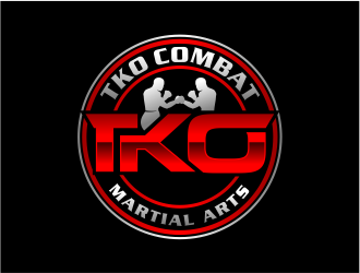 TKO Combat - martial arts  logo design by cintoko