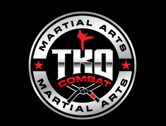 TKO Combat - martial arts  logo design by bluespix