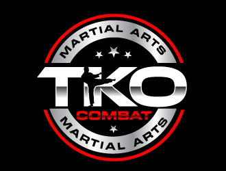 TKO Combat - martial arts  logo design by bluespix
