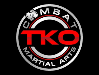 TKO Combat - martial arts  logo design by MUSANG