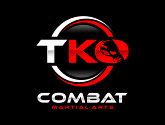 TKO Combat - martial arts  logo design by ubai popi