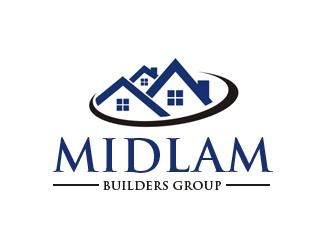 Midlam Builders Group logo design by nikkl