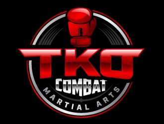 TKO Combat - martial arts  logo design by jaize