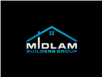 Midlam Builders Group logo design by kevlogo