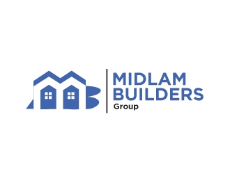 Midlam Builders Group logo design by Foxcody