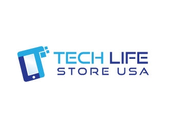 Tech Life Store USA logo design by KreativeLogos