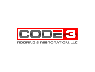 Code 3 Roofing & Restoration, LLC logo design by haidar