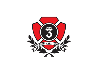 Code 3 Roofing & Restoration, LLC logo design by Thoks