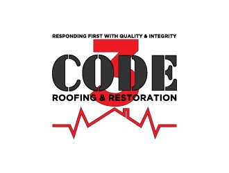 Code 3 Roofing & Restoration, LLC logo design by kasperdz