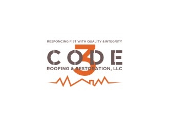 Code 3 Roofing & Restoration, LLC logo design by Adundas