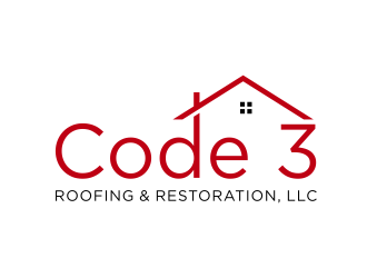 Code 3 Roofing & Restoration, LLC logo design by scolessi