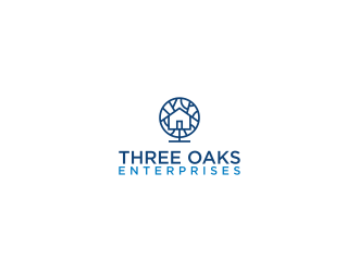 Three Oaks Enterprises logo design by violin