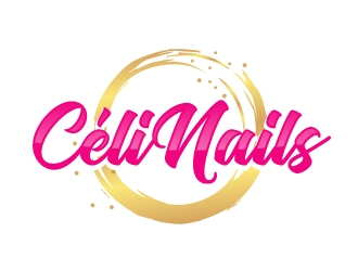 CéliNails logo design by AamirKhan