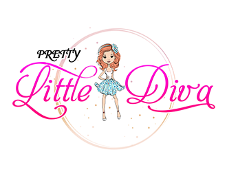 Pretty Little Diva logo design by 3Dlogos