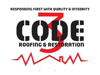 Code 3 Roofing & Restoration, LLC logo design by creativemind01