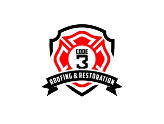 Code 3 Roofing & Restoration, LLC logo design by CreativeKiller