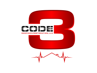 Code 3 Roofing & Restoration, LLC logo design by evdesign