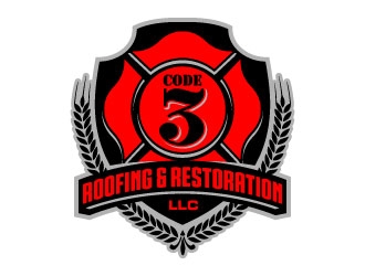 Code 3 Roofing & Restoration, LLC logo design by daywalker