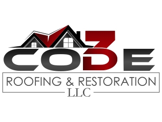 Code 3 Roofing & Restoration, LLC logo design by romano