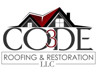 Code 3 Roofing & Restoration, LLC logo design by romano