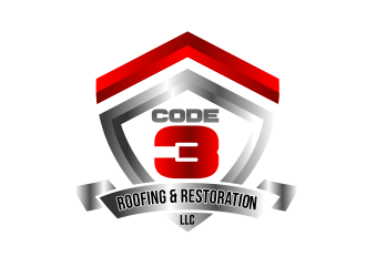 Code 3 Roofing & Restoration, LLC logo design by serprimero