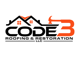 Code 3 Roofing & Restoration, LLC logo design by THOR_