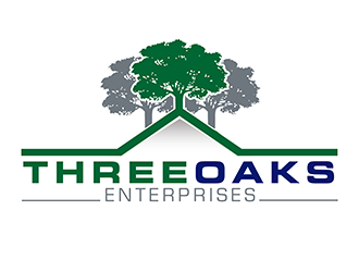 Three Oaks Enterprises logo design by 3Dlogos