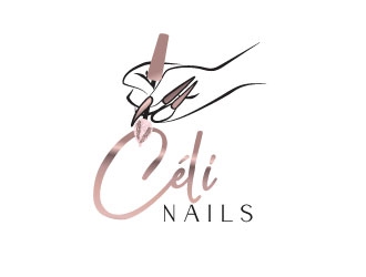 CéliNails logo design by designstarla