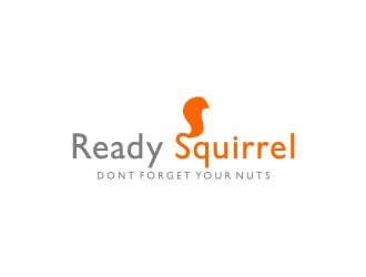 Ready Squirrel  (Tagline: Dont forget your nuts) logo design by bricton