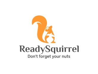 Ready Squirrel  (Tagline: Dont forget your nuts) logo design by CreativeKiller