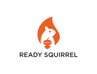 Ready Squirrel  (Tagline: Dont forget your nuts) logo design by artery