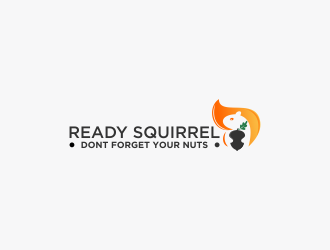 Ready Squirrel  (Tagline: Dont forget your nuts) logo design by Devian