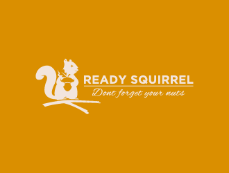 Ready Squirrel  (Tagline: Dont forget your nuts) logo design by jafar