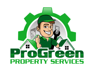 ProGreen Property Services logo design by ingepro