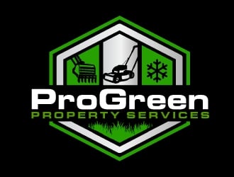 ProGreen Property Services logo design by AamirKhan