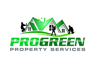 ProGreen Property Services logo design by 3Dlogos