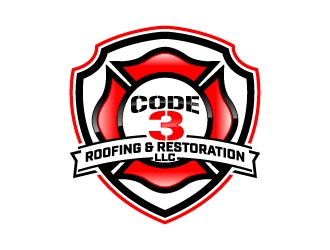 Code 3 Roofing & Restoration, LLC logo design by jaize