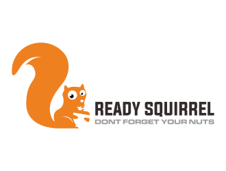 Ready Squirrel  (Tagline: Dont forget your nuts) logo design by qqdesigns