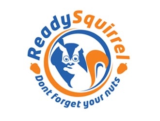 Ready Squirrel  (Tagline: Dont forget your nuts) logo design by creativemind01