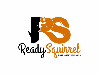 Ready Squirrel  (Tagline: Dont forget your nuts) logo design by mutafailan