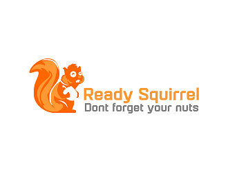 Ready Squirrel  (Tagline: Dont forget your nuts) logo design by Republik