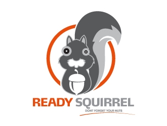 Ready Squirrel  (Tagline: Dont forget your nuts) logo design by Erasedink