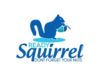 Ready Squirrel  (Tagline: Dont forget your nuts) logo design by AamirKhan