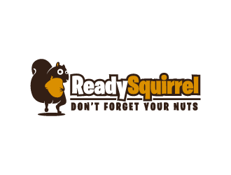Ready Squirrel  (Tagline: Dont forget your nuts) logo design by torresace