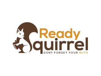 Ready Squirrel  (Tagline: Dont forget your nuts) logo design by invento