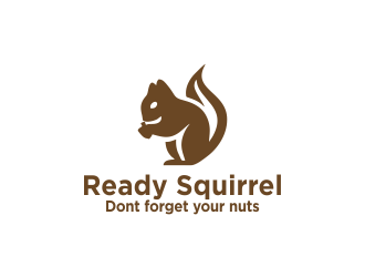 Ready Squirrel  (Tagline: Dont forget your nuts) logo design by akhi