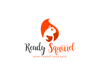 Ready Squirrel  (Tagline: Dont forget your nuts) logo design by meliodas