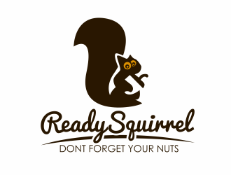 Ready Squirrel  (Tagline: Dont forget your nuts) logo design by serprimero