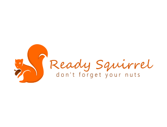 Ready Squirrel  (Tagline: Dont forget your nuts) logo design by Dhieko