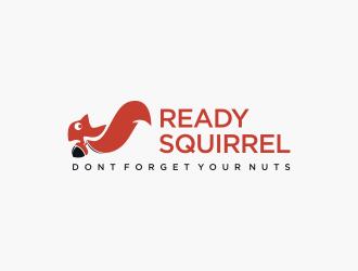 Ready Squirrel  (Tagline: Dont forget your nuts) logo design by scolessi